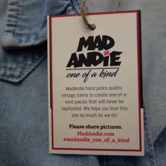 Panic! At the Disco One-of-a-Kind Moto Custom MadAndie Western Denim Shirt - Picture 7 of 7